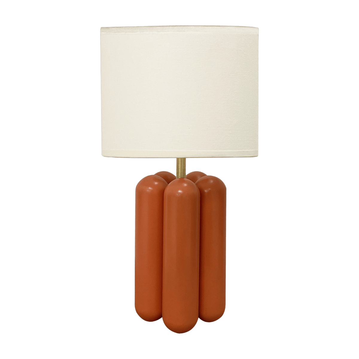 Small lamp in wood and cotton corail Charlotte - Cosin Paris - The Cool Republic