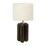 Petite lampe en bois et coton noir Charlotte - Cosin Paris - The Cool Republic