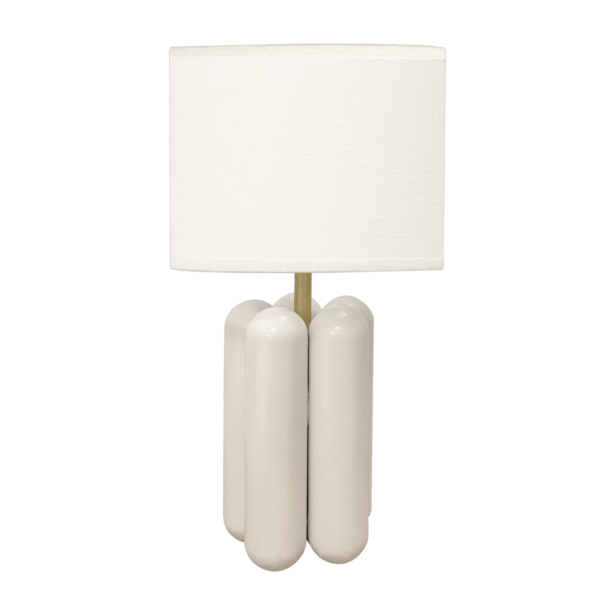 Small lamp in wood and cream linen Charlotte - Cosin Paris - The Cool Republic