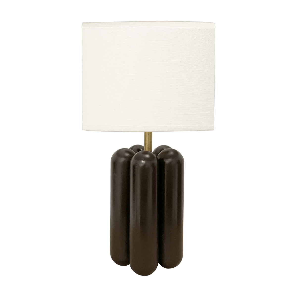 Small lamp in wood and black linen Charlotte - Cosin Paris - The Cool Republic