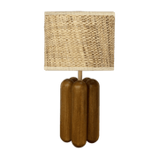Petite lampe en bois et raphia Charlotte - Cosin Paris - The Cool Republic