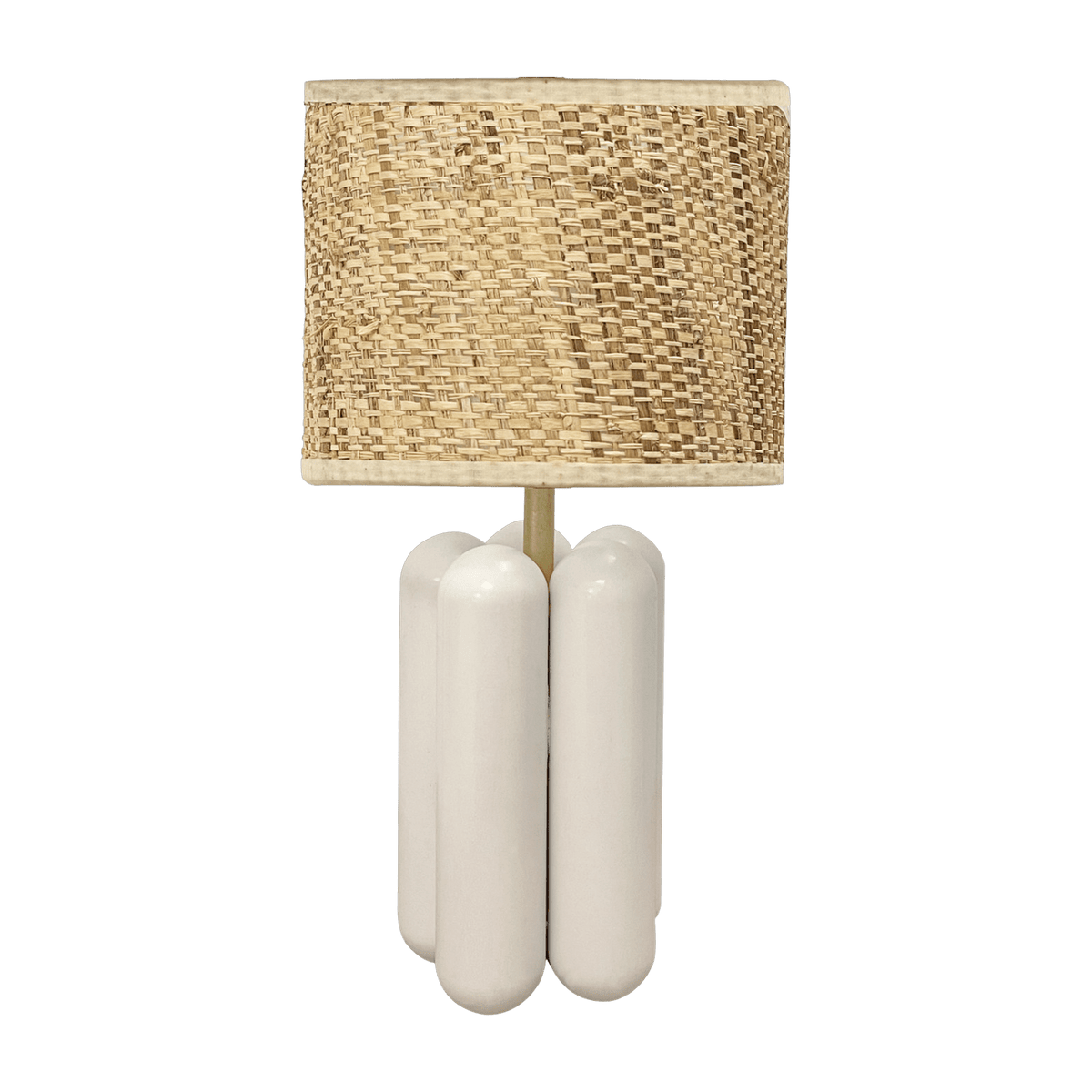 Small lamp in wood and raphia cream Charlotte - Cosin Paris - The Cool Republic