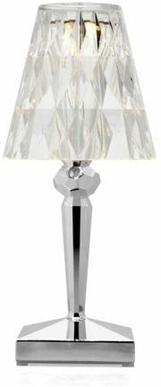 Petite lampe sans fil LED argentée Battery - Kartell - The Cool Republic