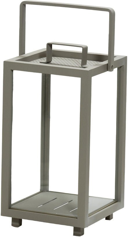 Petite lanterne en aluminium taupe Lighthouse - Cane - Line - The Cool Republic