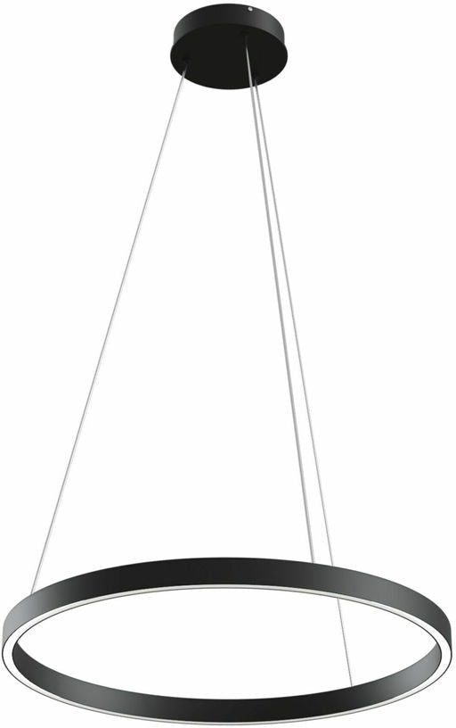 Petite suspension en aluminium noir Rim - Maytoni - The Cool Republic