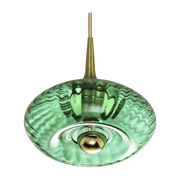 Petite suspension en verre vert émeraude Grace - Elements Lighting - The Cool Republic
