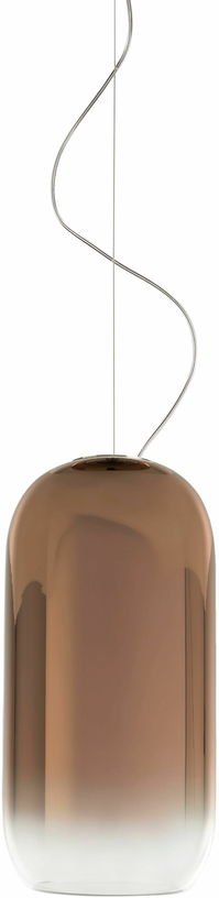 Petite suspension marron cuivrée Gople - Artemide - The Cool Republic