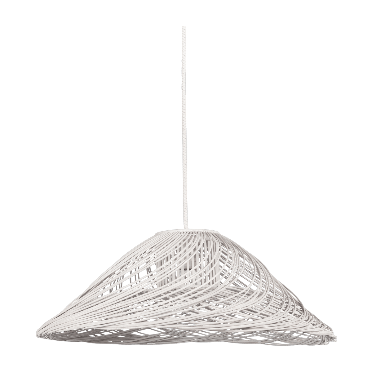 Petite suspension rotin blanche Satelise - Forestier - The Cool Republic