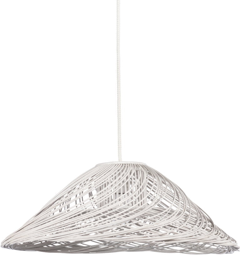 Petite suspension rotin blanche Satelise - Forestier - The Cool Republic