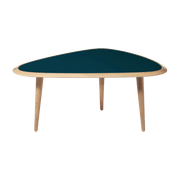 Petite table basse bleu peacock Fifties - RED Edition - The Cool Republic