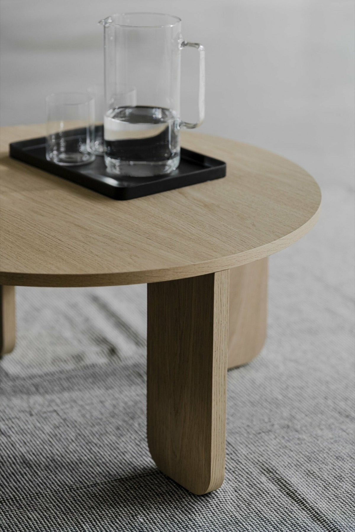 Small coffee table ronde oak color "chêne" 30 x 55 Kuvu - Noo. ma - The Cool Republic