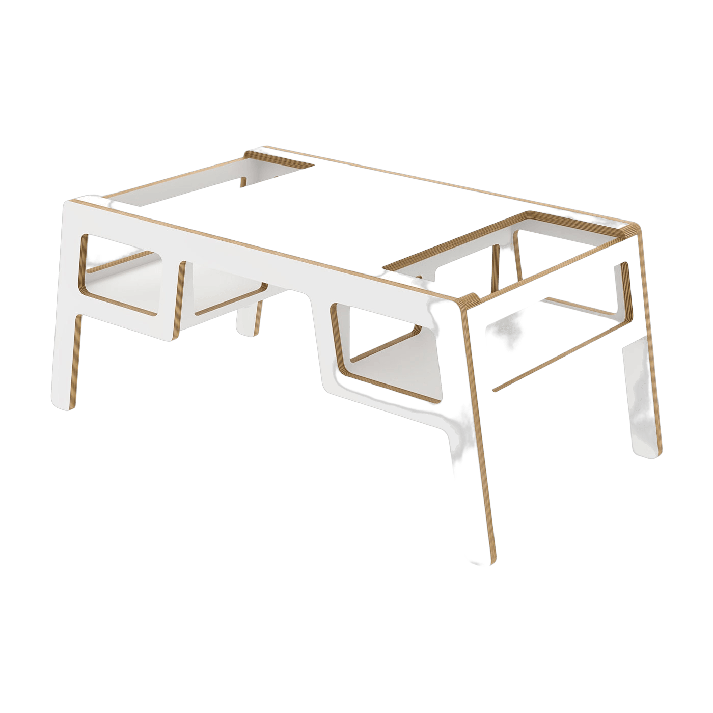 Petite table blanche double Flex - Nuki Shop - The Cool Republic