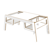 Petite table blanche double Flex - Nuki Shop - The Cool Republic