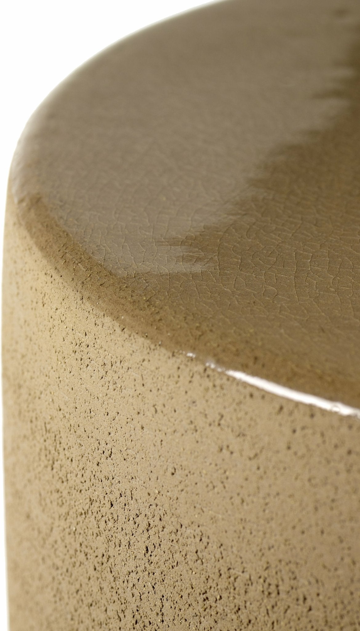 Small beige ceramic side table - Serax - The Cool Republic