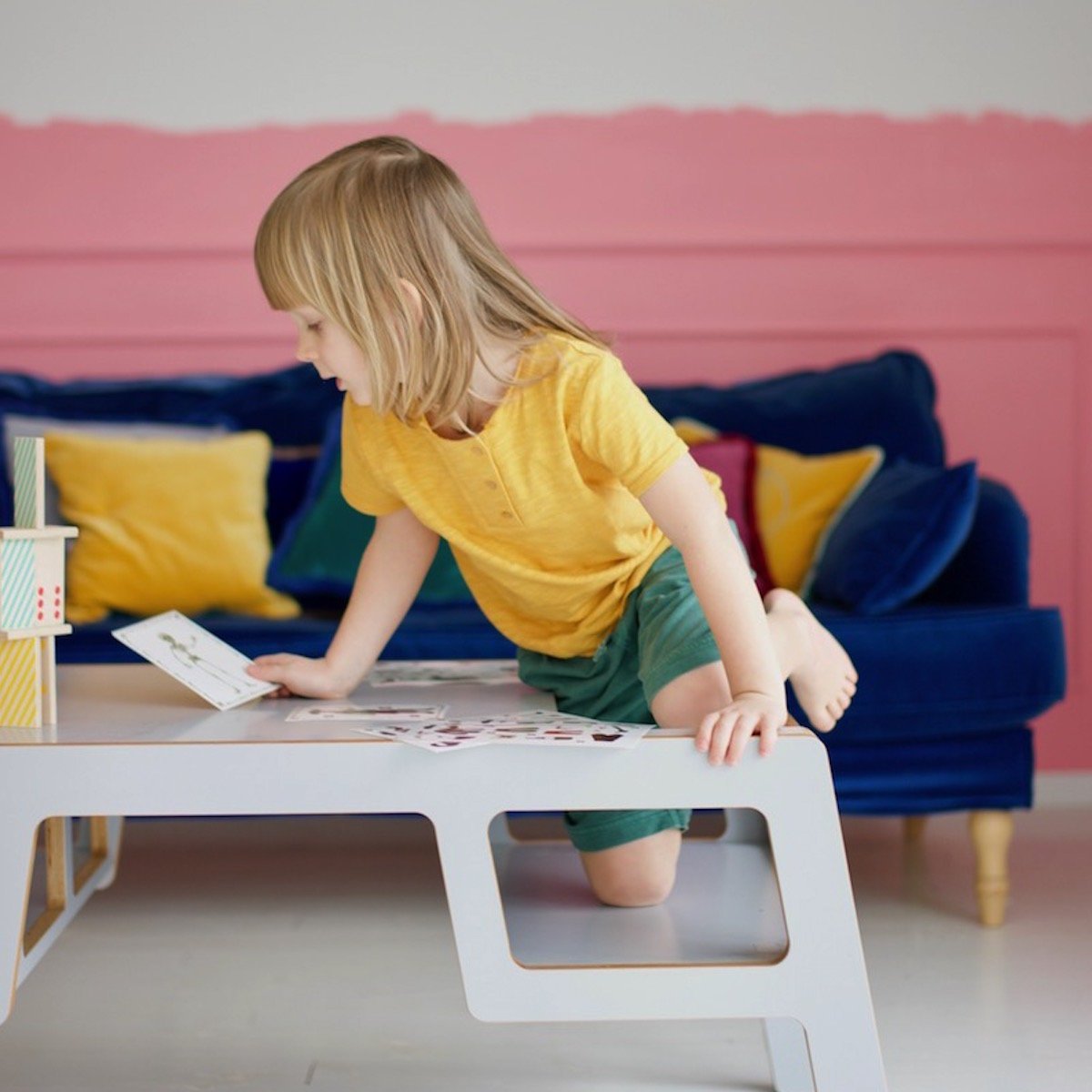 Petite table grise double Flex - Nuki Shop - The Cool Republic