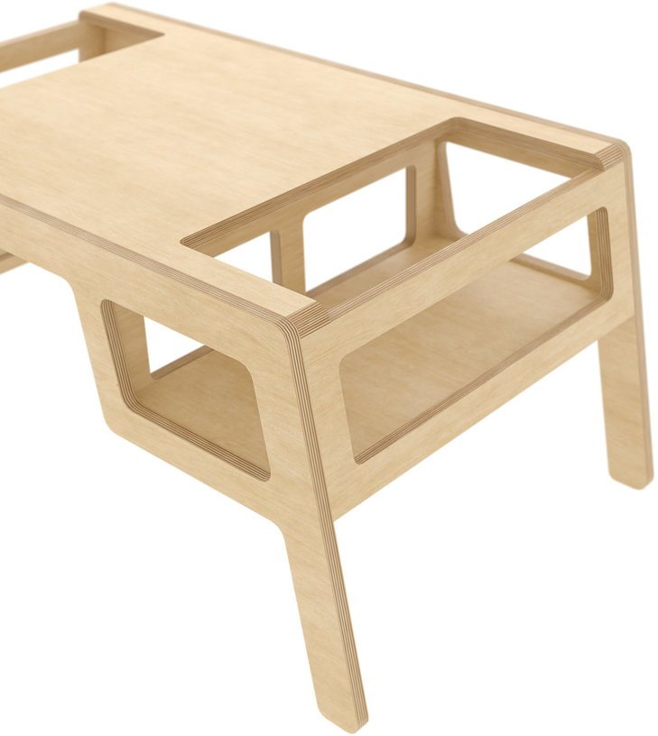 Petite table naturelle double Flex - Nuki Shop - The Cool Republic