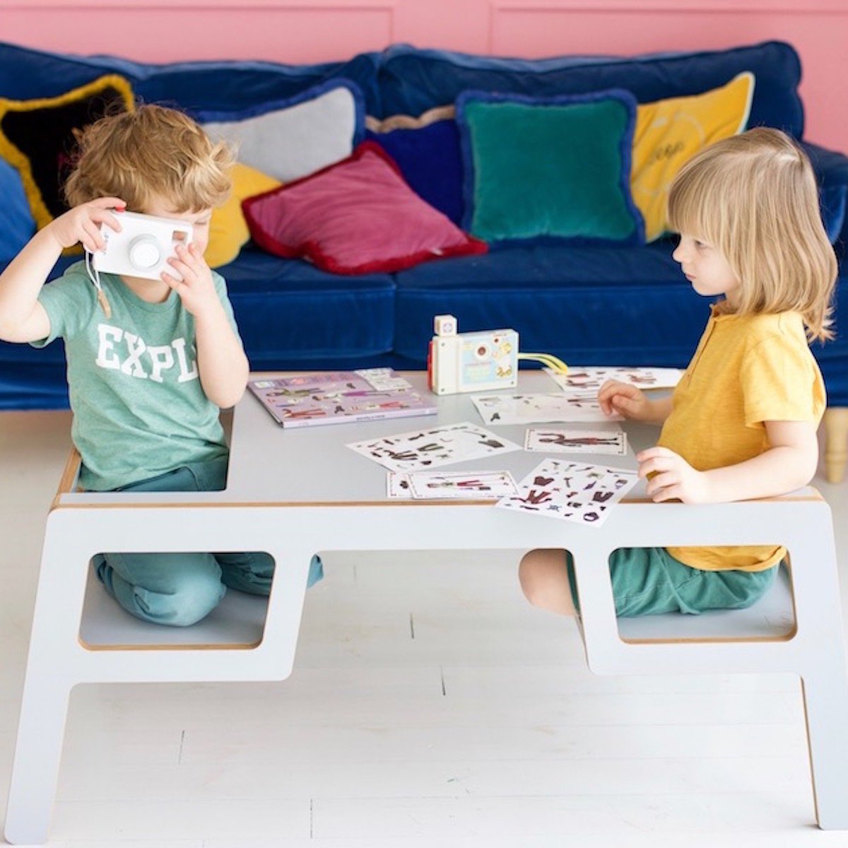 Petite table naturelle double Flex - Nuki Shop - The Cool Republic