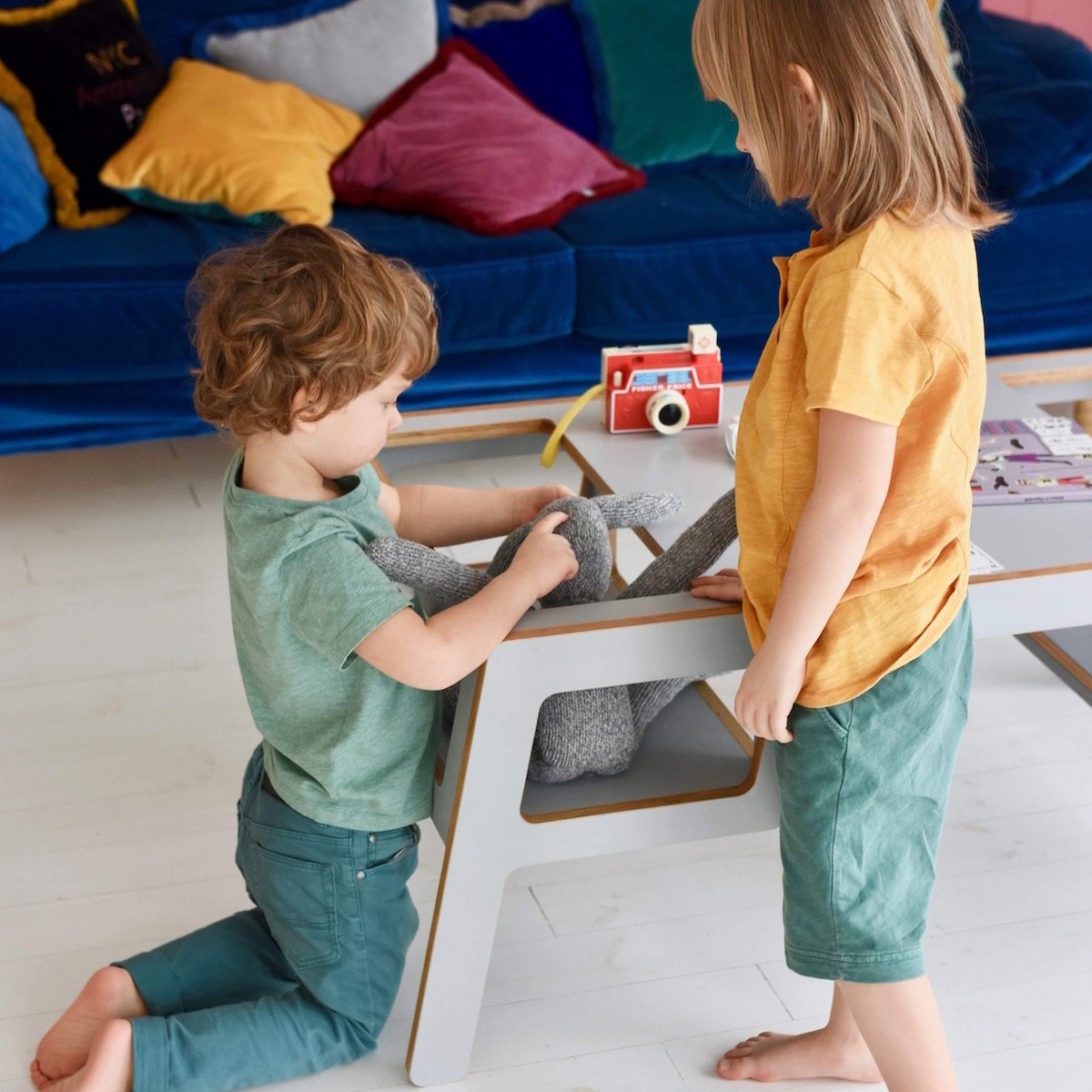 Petite table naturelle double Flex - Nuki Shop - The Cool Republic