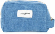 Petite trousse en denim clair upcyclé Tournelles - Rive Droite Paris - The Cool Republic