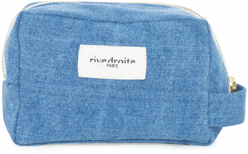 Petite trousse en denim clair upcyclé Tournelles - Rive Droite Paris - The Cool Republic