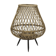 Tao bamboo candle jar 26,5 cm - Pomax - The Cool Republic