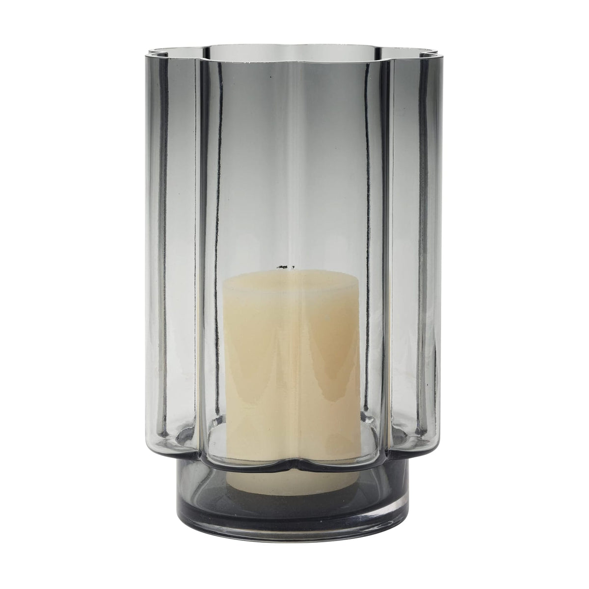 Photophore en verre gris 15x23cm Anya - Broste Copenhagen — vue 4