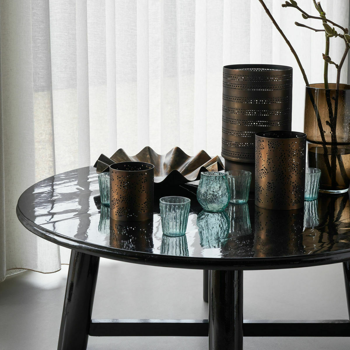 Photophore Hdrando Marron Antique - House Doctor