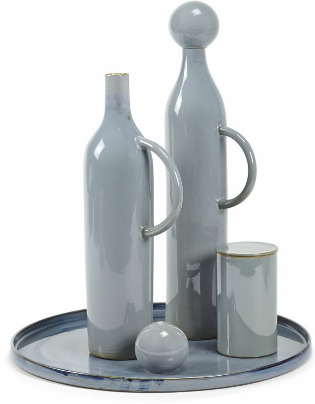 Pichet avec bouchon en grès gris clair 36cm - Serax - The Cool Republic