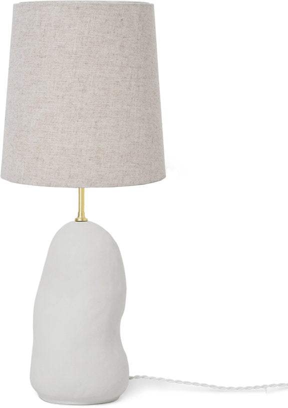 Pied de lampe en céramique blanc 14 x 44,3 cm Hebe - Ferm Living - The Cool Republic