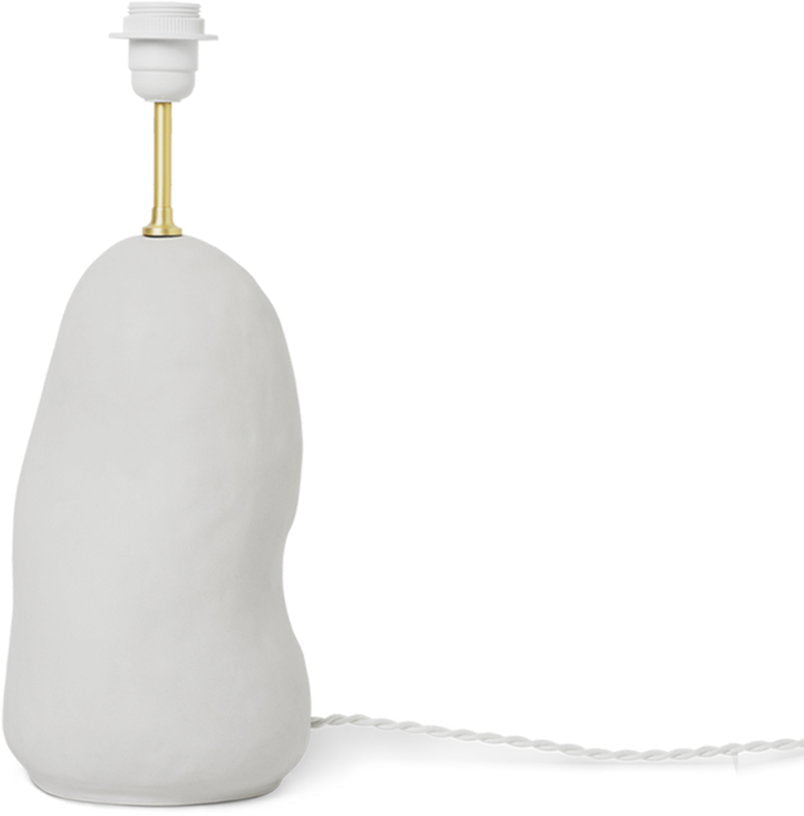 Pied de lampe en céramique blanc 14 x 44,3 cm Hebe - Ferm Living - The Cool Republic