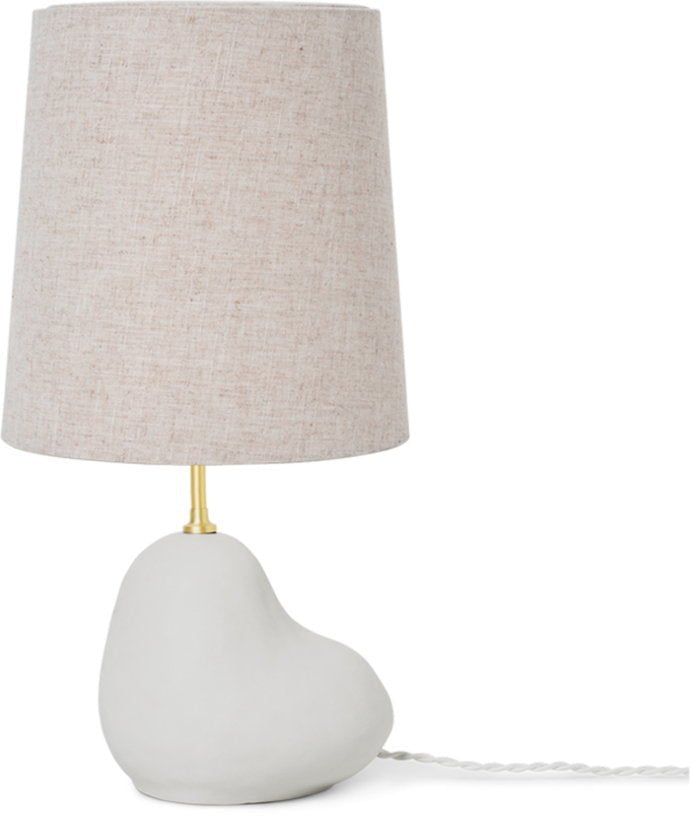 Pied de lampe en céramique blanc cassé 30cm Hebe - Ferm Living - The Cool Republic