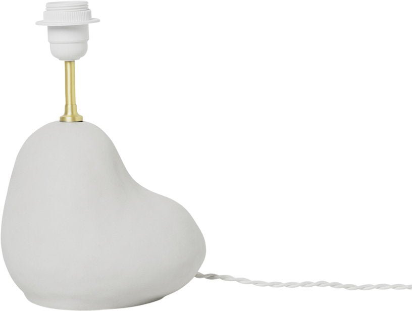 Pied de lampe en céramique blanc cassé 30cm Hebe - Ferm Living - The Cool Republic