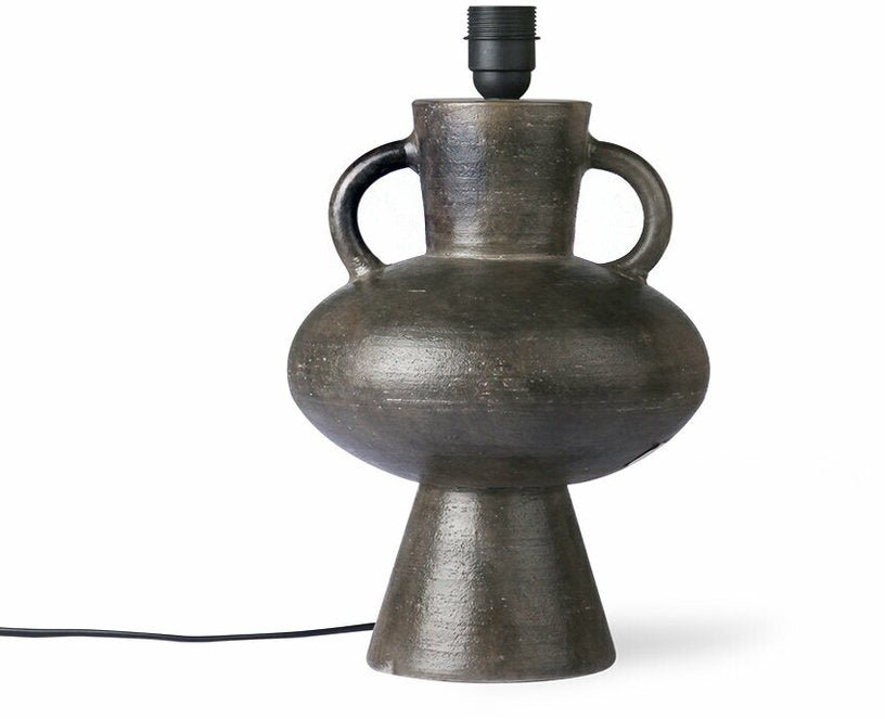 Pied de lampe en faïence anthracite L - HKliving - The Cool Republic