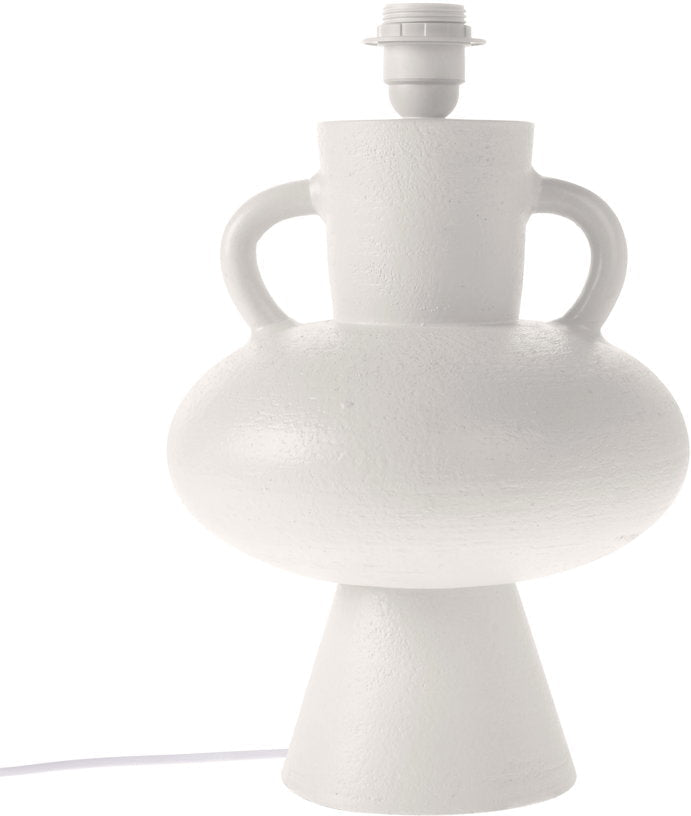 Pied de lampe en grès blanc 24 x 38 cm - HKliving - The Cool Republic