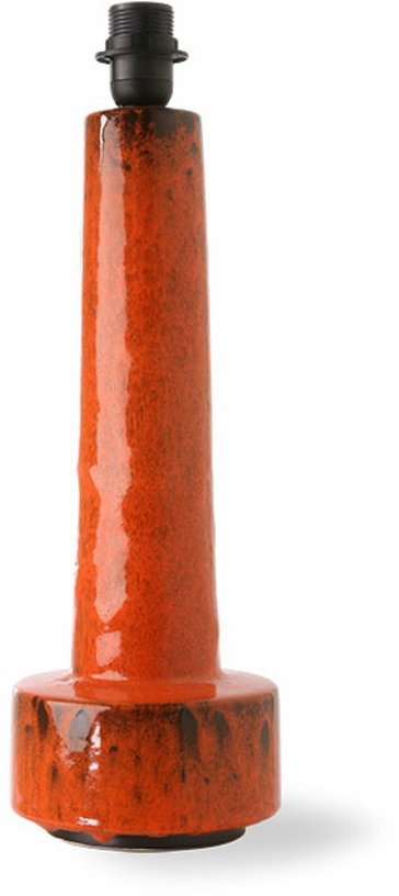 Pied de lampe rétro en grès rouge - HKliving - The Cool Republic