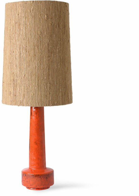 Pied de lampe rétro en grès rouge - HKliving - The Cool Republic