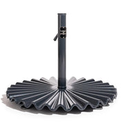 Pied de parasol en acier inoxydable noir 60cm Clamshell - Business & Pleasure - The Cool Republic