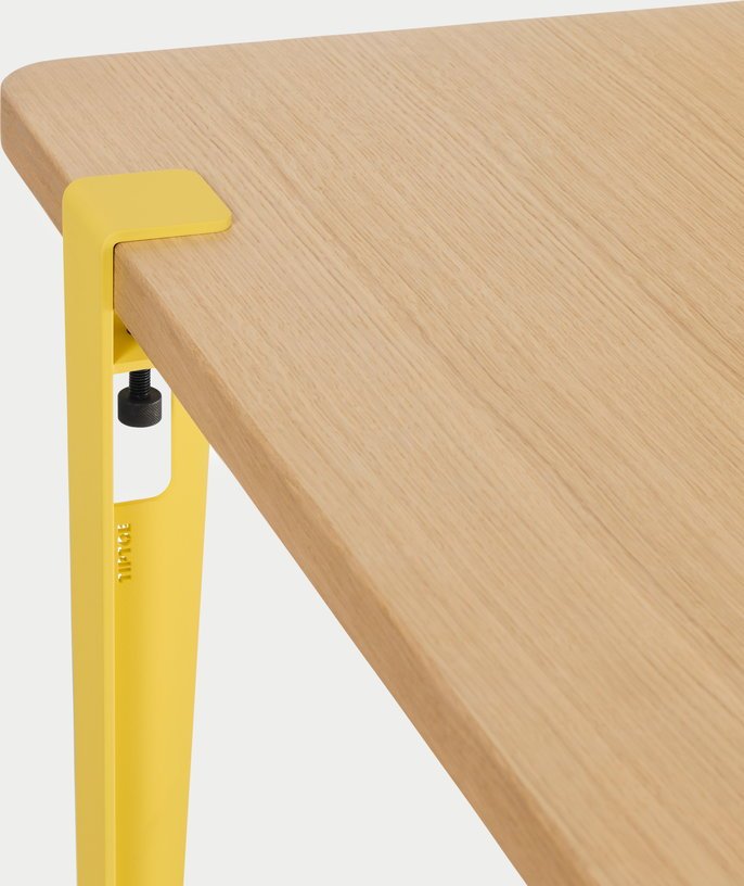 Pied de table en acier jaune brioche 75cm - TIPTOE - The Cool Republic