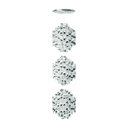 Silver ABS plastic ceiling light Spiral SP3 - Verpan - The Cool Republic