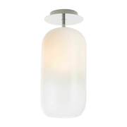 Plafonnier blanc en verre soufflé Gople - Artemide - The Cool Republic