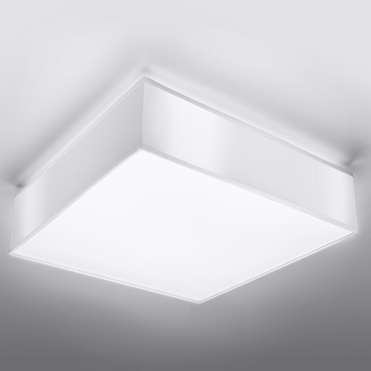 Plafonnier carré blanc 35 cm Horus - Sollux - The Cool Republic