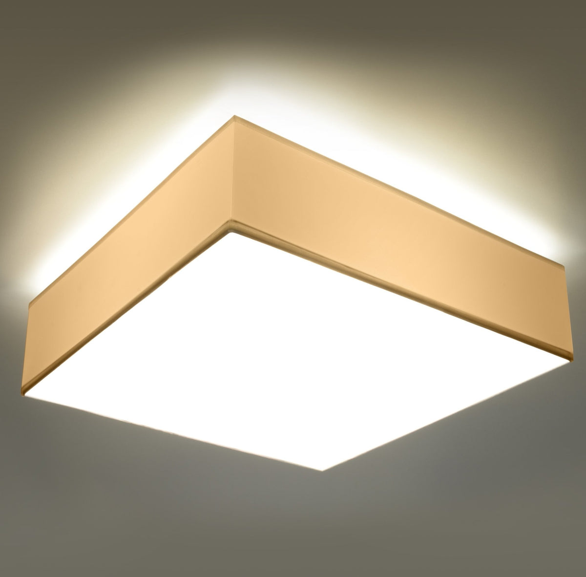 Plafonnier carré blanc 35 cm Horus - Sollux - The Cool Republic