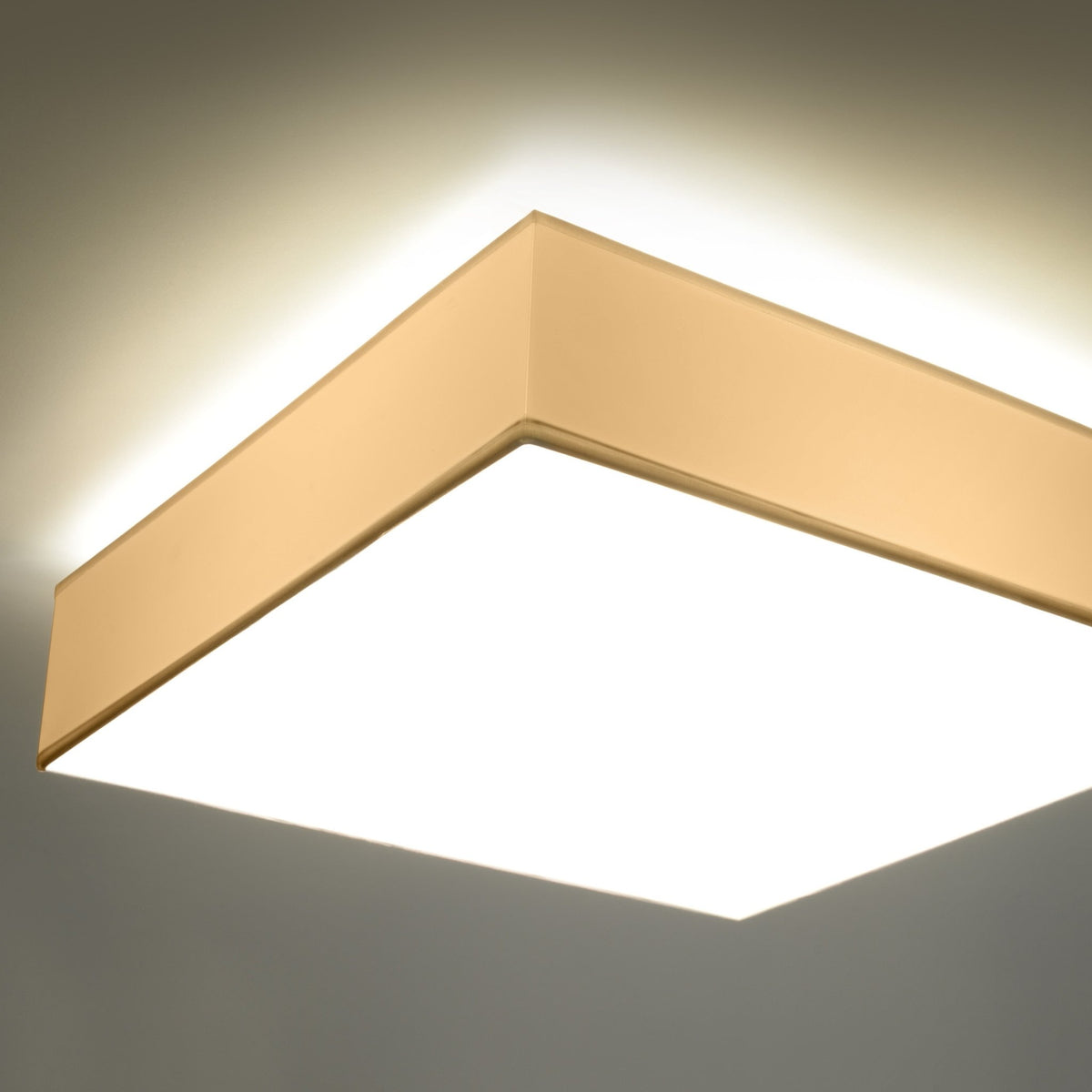 Plafonnier carré blanc 45 cm Horus - Sollux - The Cool Republic