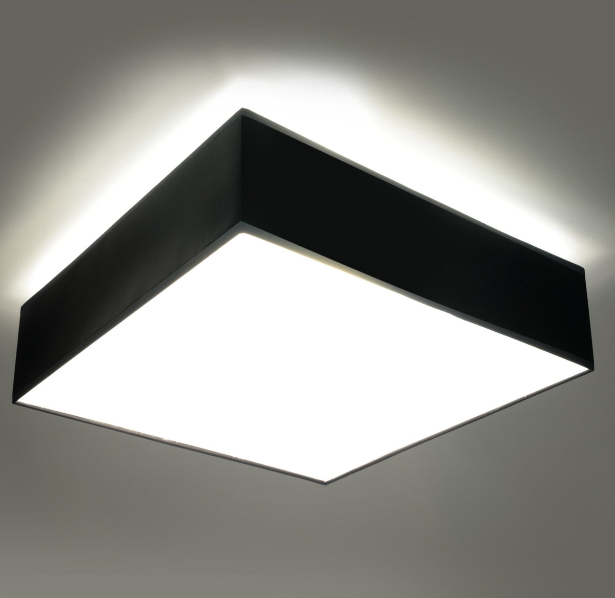 Plafonnier carré noir 35 cm Horus - Sollux - The Cool Republic