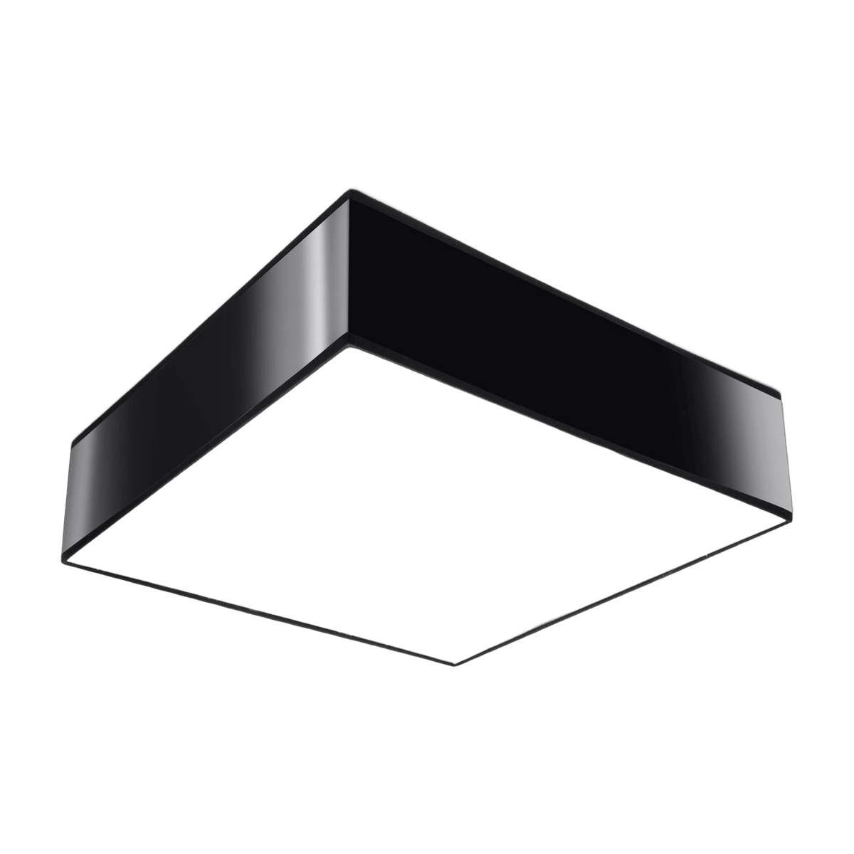 Plafonnier carré noir 35 cm Horus - Sollux - The Cool Republic