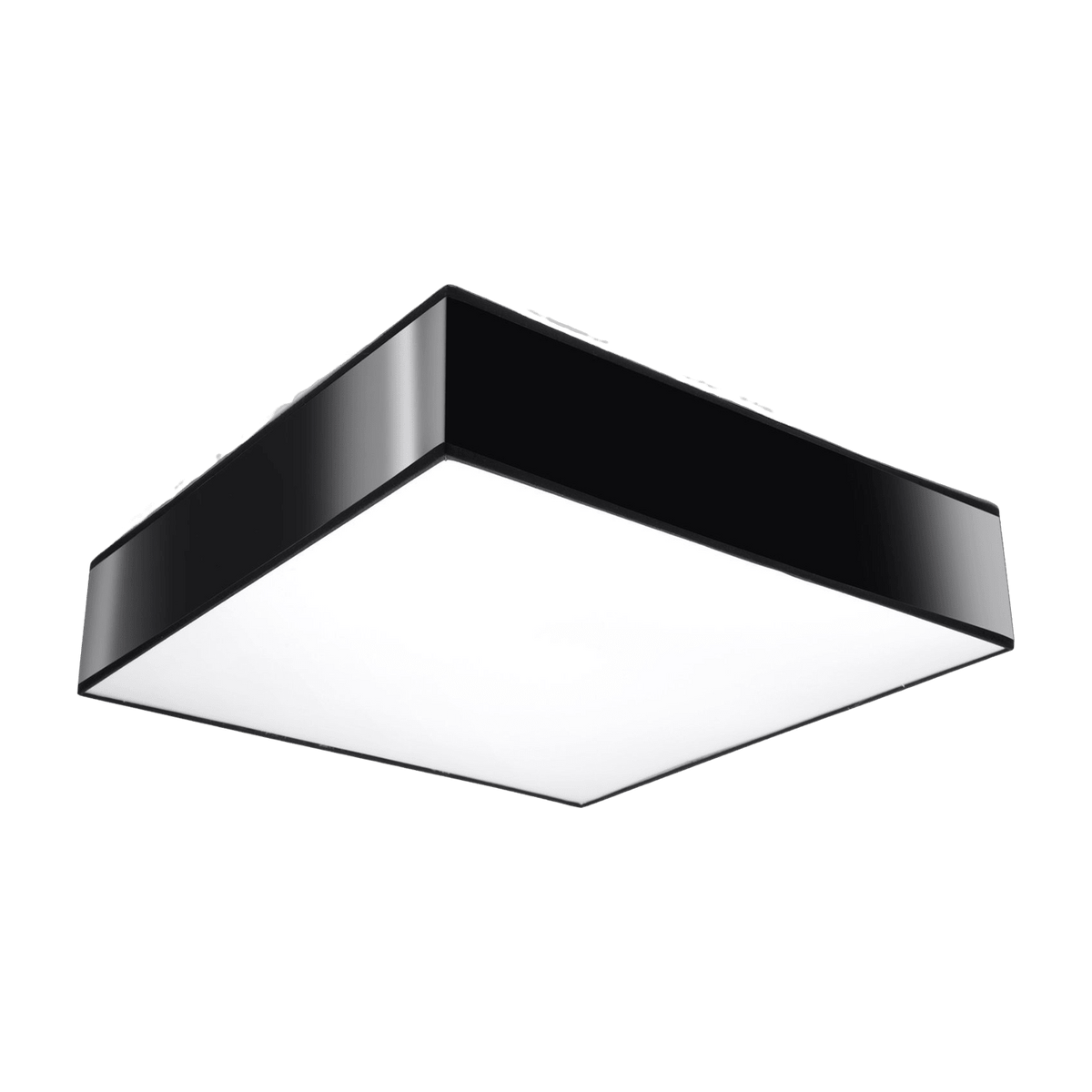 Plafonnier carré noir 45 cm Horus - Sollux - The Cool Republic