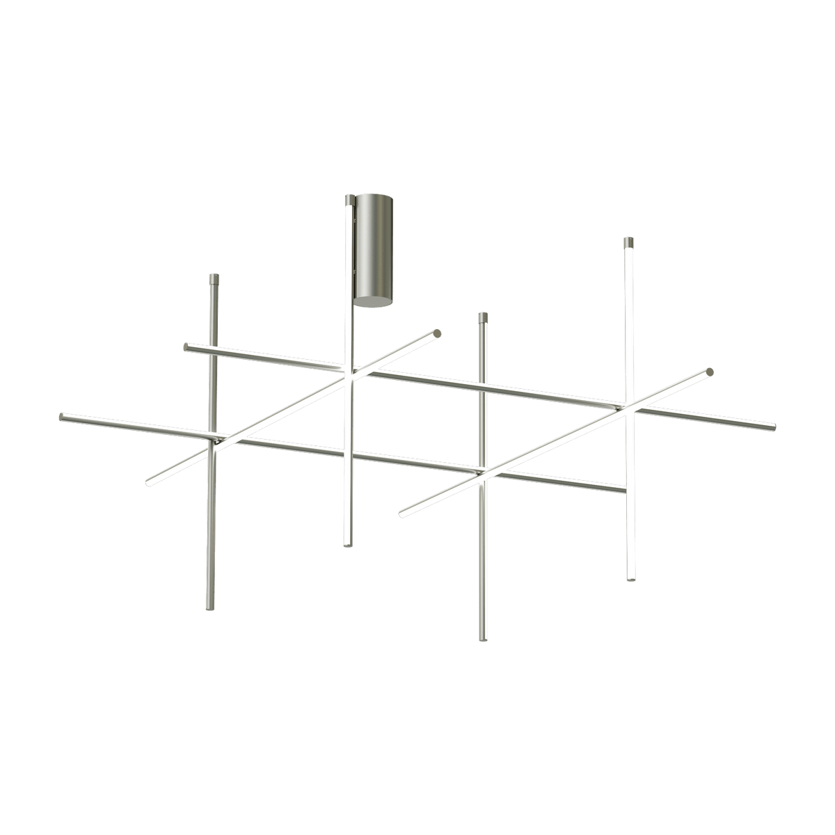 Plafonnier design en acier argenté 95 cm c4 Coordinates - Flos - The Cool Republic