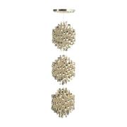 Golden ABS plastic ceiling light Spiral SP3 - Verpan - The Cool Republic