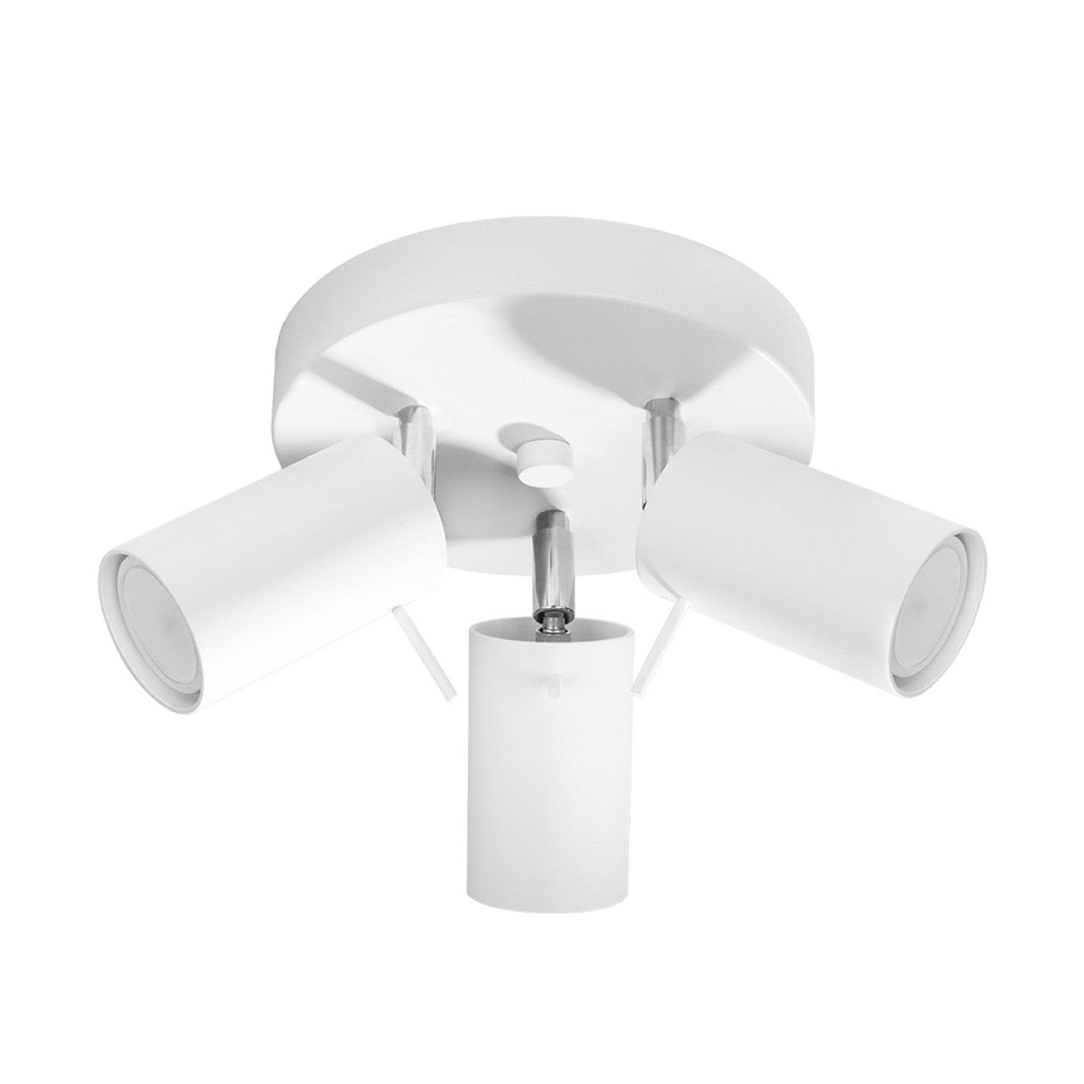 Plafonnier en acier blanc 20x18cm Ring 3P - Sollux - The Cool Republic