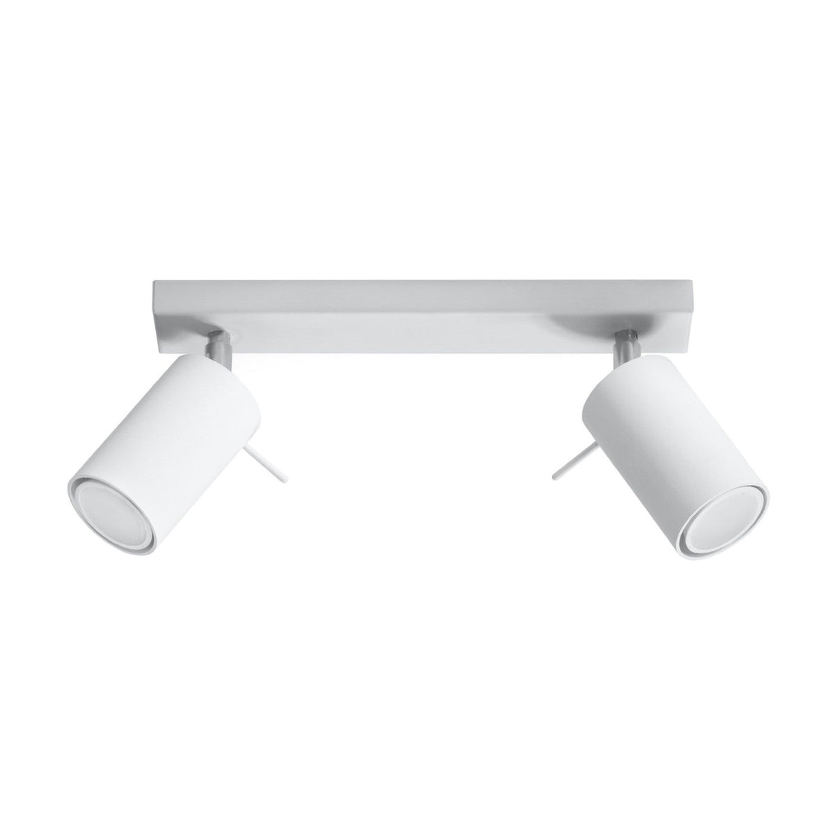 Plafonnier en acier blanc 30x6x16cm Ring 2 - Sollux - The Cool Republic